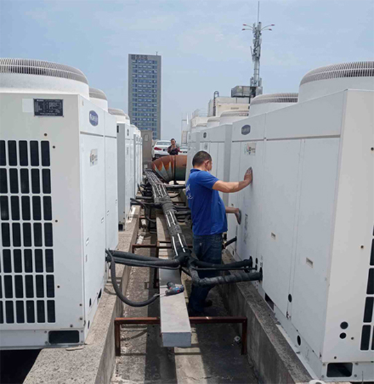 达日中央空调制热和不制冷系统维修方法